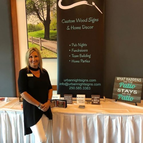 Sign Painting Event with Urban Night Signs on Vancouver Island